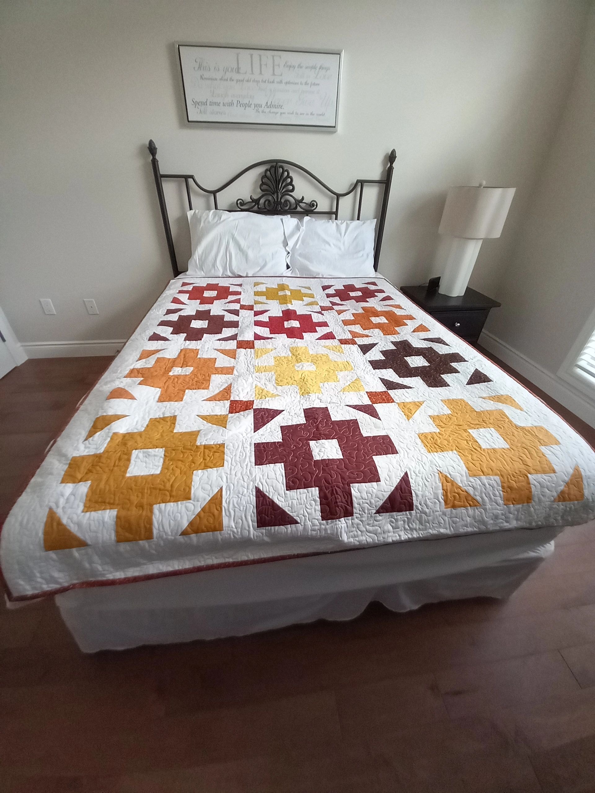 Carpenter star handmade quilt